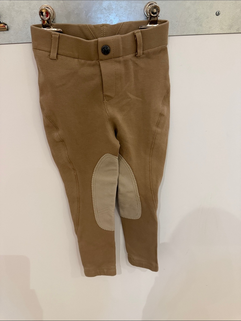 Kids Elation Stretch Riding Pants in Brown - size 4years